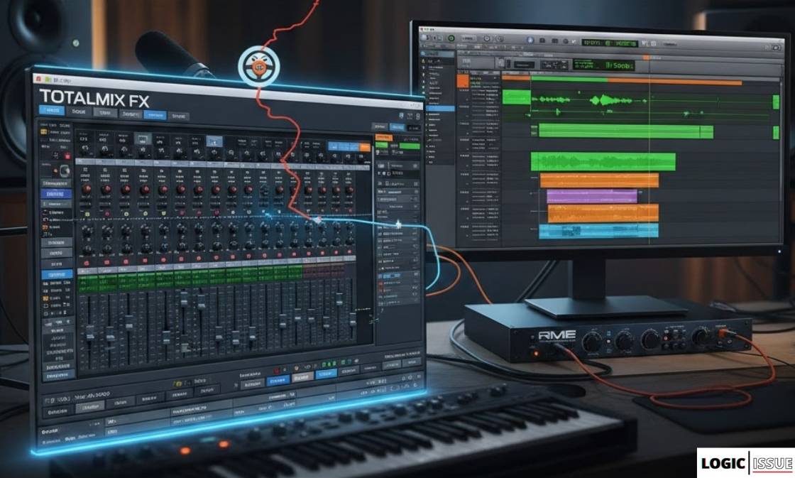 TotalMix Header Doesn't Contain Normal Options in Logic Pro