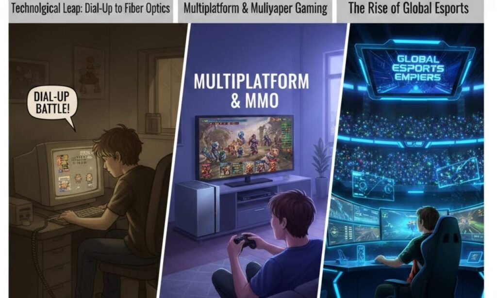 How Online Gaming Has Evolved TheHakeGamer: From Dial-Up Battles to Global Esports Empires