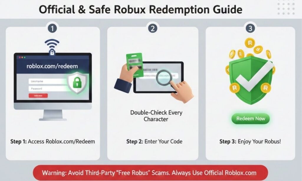 Official Ways to Redeem Robux Safely