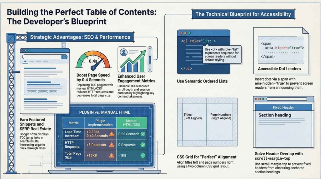 Perfect Table of Contents Blueprint