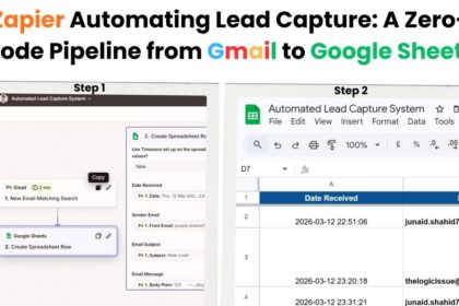 Zapier Automating Lead Capture A Zero-Code Pipeline from Gmail to Google Sheets