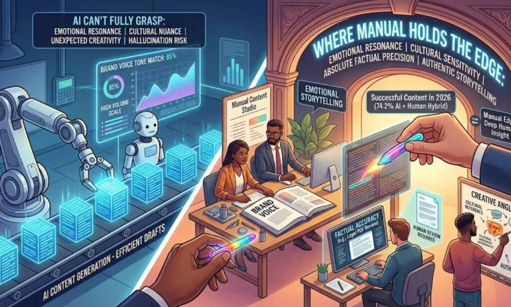 Where Manual Content Creation Still Holds the Edge