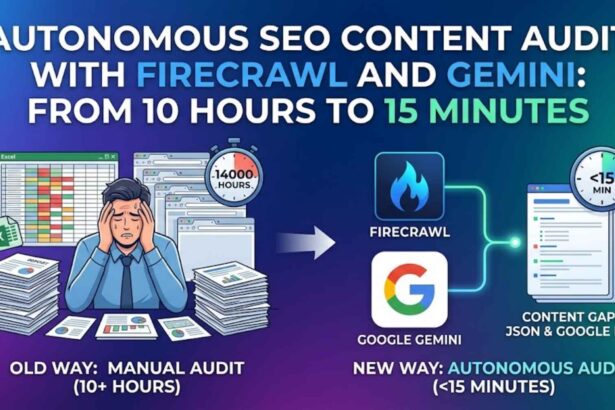 Autonomous SEO Content Audit with Firecrawl and Gemini