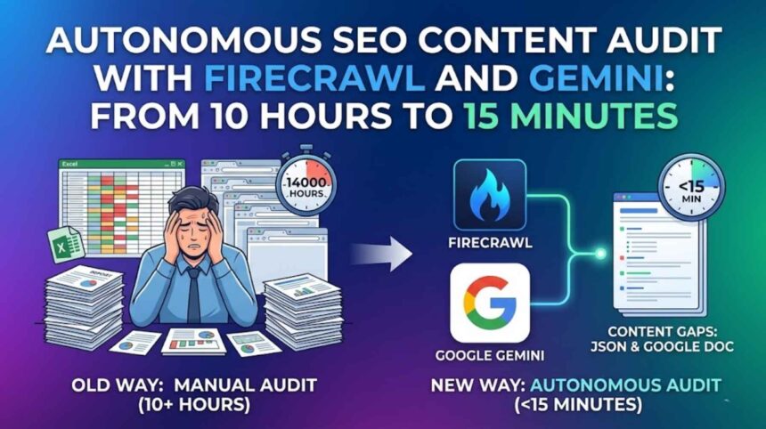Autonomous SEO Content Audit with Firecrawl and Gemini