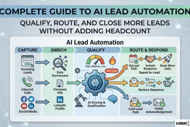 This infographic illustrates the steps for implementing an efficient AI-driven lead qualification and routing workflow, designed to boost conversion rates and streamline the sales process.